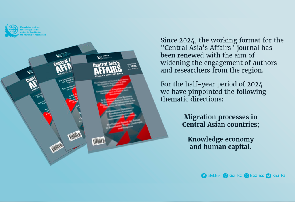 Information about the work format update of the “Central Asia’s Affairs” journal